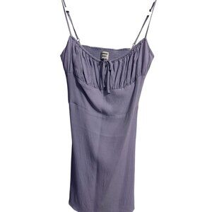 Sunday Best Lavender Smocked Mini Dress With Adjustable Straps Size Small